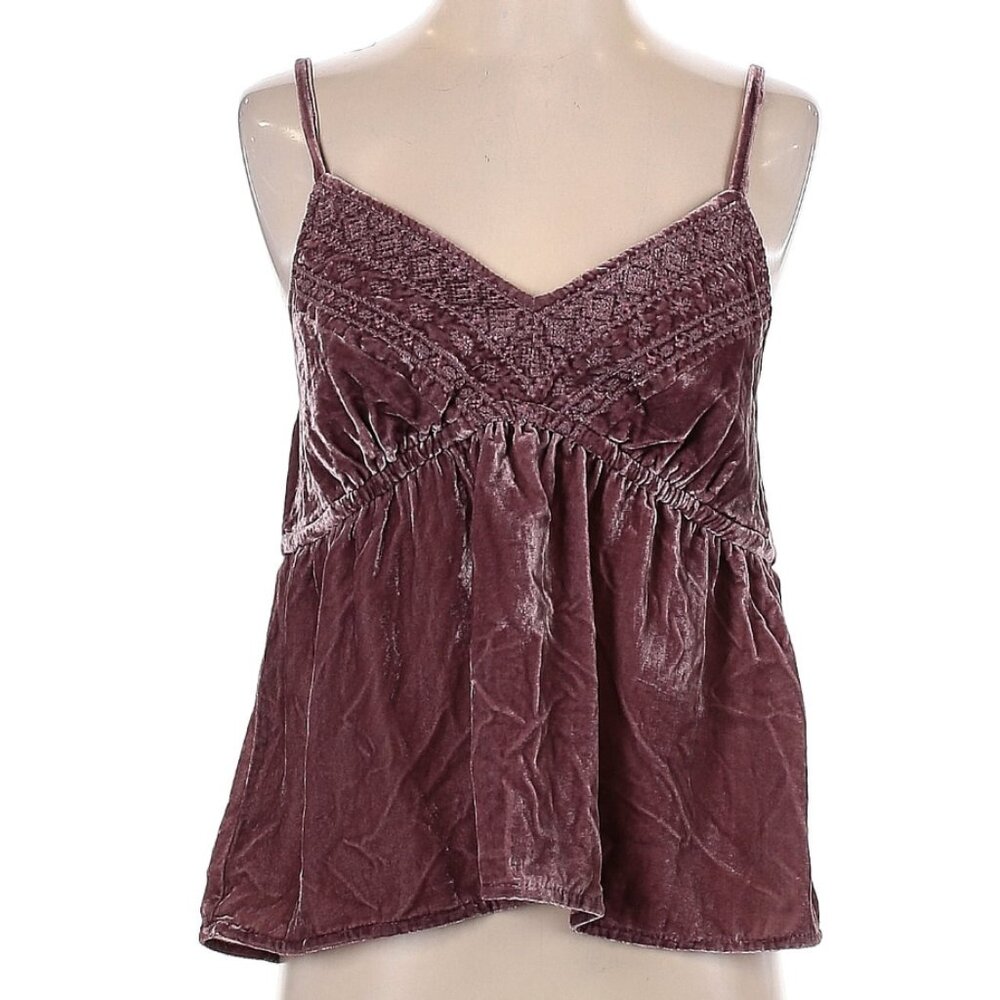 Lucky Brand Embroidered Velvet Cami - Picture 3 of 6